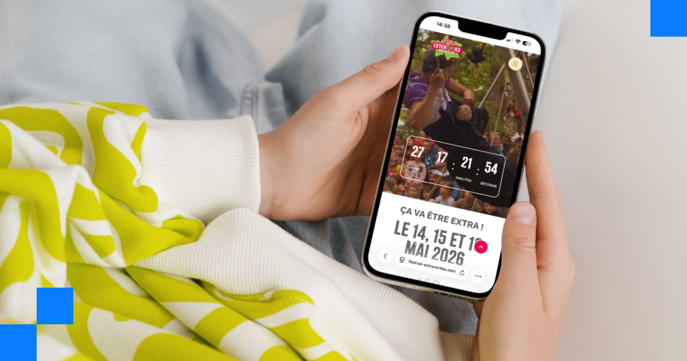 Festival Extraverties — aperçu du site